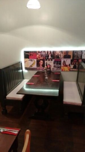 nice booths at The Bohemian in Newcastle Upon Tyne