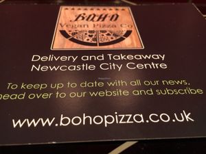 Vegan Pizza at The Bohemian in Newcastle Upon Tyne
