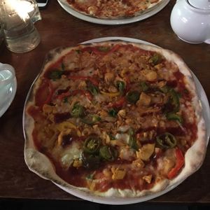 Tex Mex pizza (main) at The Bohemian in Newcastle Upon Tyne