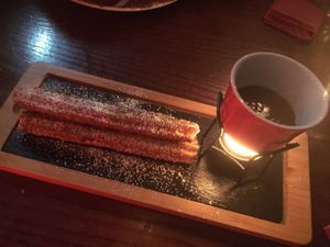 cinnamon churros  at The Bohemian in Newcastle Upon Tyne