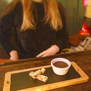 Vegan baileys with shortbread  at The Bohemian in Newcastle Upon Tyne