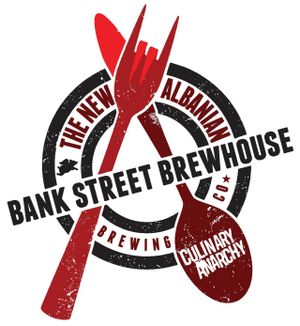Bank Street Brewhouse Logo at New Albanian Brewing Company Cafe and Brewhouse in New Albany