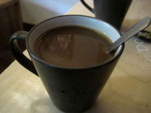 Coffee at Le Doggy Cafe in Montreal