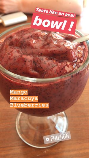 Such a big goblet!! Soo goood! at Fruzion in Paracas