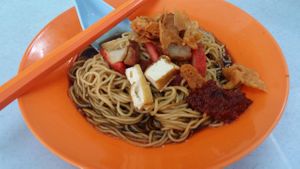 noodle at Kuang Ing Vegetarian in Nibong Tebal