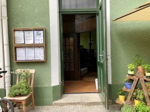 outside at Gruene Kombuese in Rostock