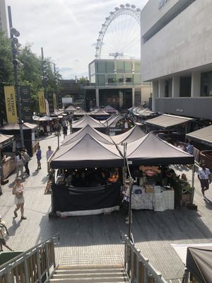 Pictured is the market  at Ethiopiques - South Bank in South East London