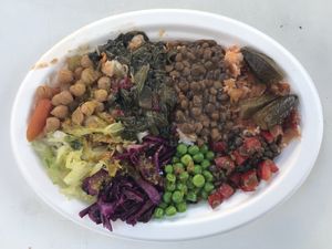 The vegan gluten free dish.  at Ethiopiques - South Bank in South East London