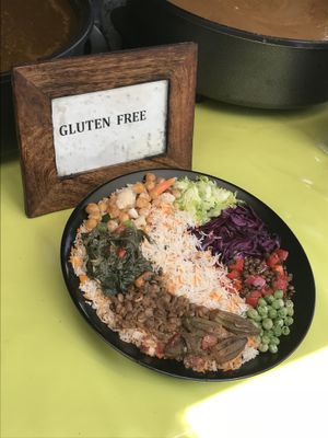 The gluten free dish sample (and vegan).  at Ethiopiques - South Bank in South East London