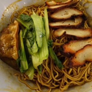 Wanton noodle at Hai Cun De Vegetarian Stall in West Singapore