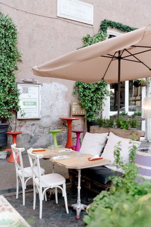 Outside space at Buddy VEGGY in Rome