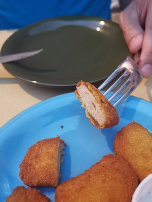 Vegan nuggets at Buddy VEGGY in Rome