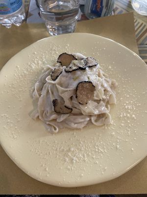 Truffle tagliatelle  at Buddy VEGGY in Rome