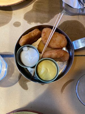 Seitan nuggets aperitivo at Buddy VEGGY in Rome