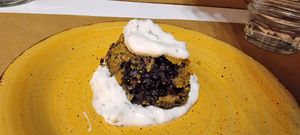 Vegan suppli at Buddy VEGGY in Rome