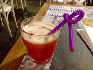 Orange, pineapple and pomegranate at Buddy VEGGY in Rome