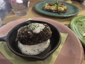 Suppli di riso nero ~ Arancini  #Veganuary at Buddy VEGGY in Rome