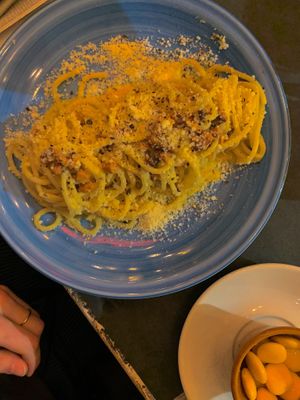 vegan gluterfree carbonara! the best i’ve ever had honestly  at Buddy VEGGY in Rome