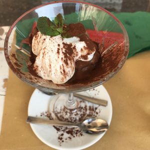 Chocolate mousse  at Buddy VEGGY in Rome