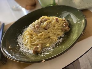 pasta carbonara   at Buddy VEGGY in Rome