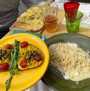 Sooo good!! (The pasta on this picture is not the carbonara i mentioned in my review, cant remember the name of this pasta dish but it was really tasty!)  at Buddy VEGGY in Rome