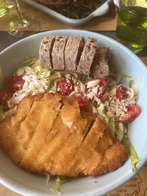 Caesar salad - comes with bread   at Buddy VEGGY in Rome