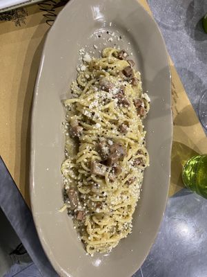 Vegan Carbonara  at Buddy VEGGY in Rome