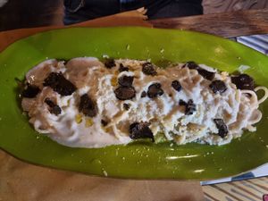 Truffle pasta at Buddy VEGGY in Rome