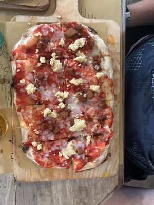 PIZZA AMATRICIANA VEGAN at Buddy VEGGY in Rome