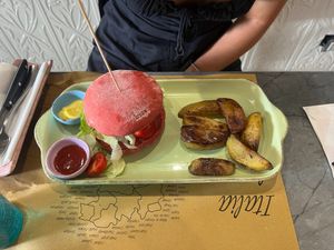 BURGER VEGANO BEYOND MEAT at Buddy VEGGY in Rome