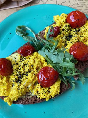 Bruschetta con tofu  at Buddy VEGGY in Rome