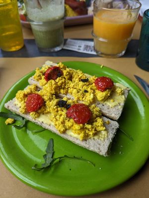 Tofu scramble at Buddy VEGGY in Rome