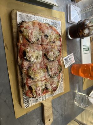 Parmigiana pizza  at Buddy VEGGY in Rome