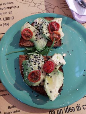 Bruschetta with Avocado at Buddy VEGGY in Rome