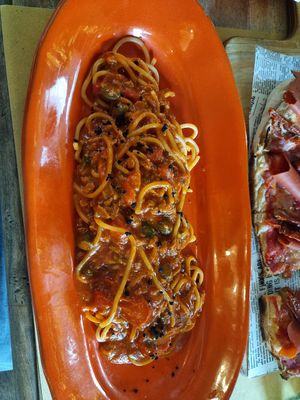 Pasta Putanesca at Buddy VEGGY in Rome