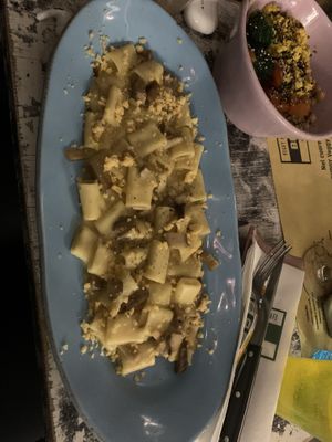 Carbonara esque pasta  at Buddy VEGGY in Rome