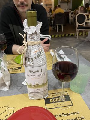 Vegan wine  at Buddy VEGGY in Rome