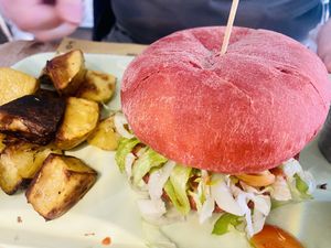 Brunch with Impossible burger  at Buddy VEGGY in Rome