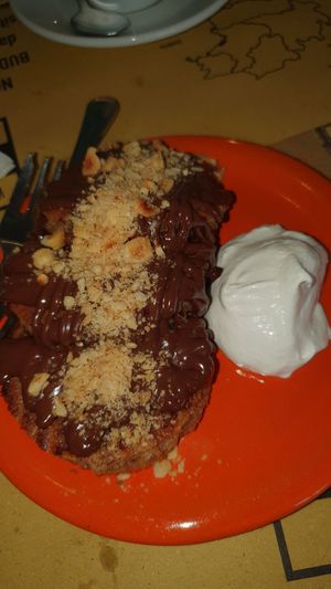 Pancake with hazelnut at Buddy VEGGY in Rome