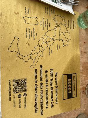 Local animal sanctuaries on their menu   at Buddy VEGGY in Rome