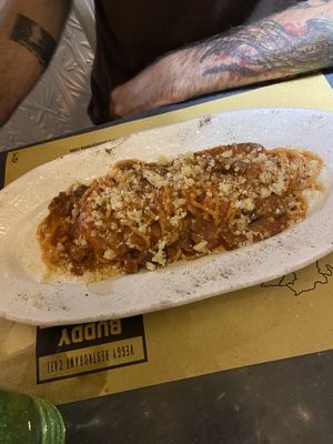 Pasta amatricana  at Buddy VEGGY in Rome