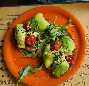 Bruschetta with avocados at Buddy VEGGY in Rome