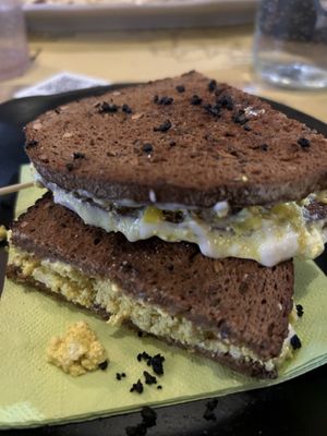 Scrambled tofu sandwich   at Buddy VEGGY in Rome