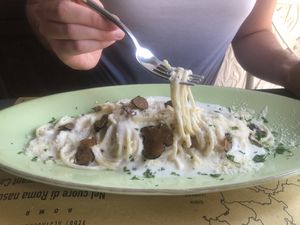 Truffle spaghetti  at Buddy VEGGY in Rome