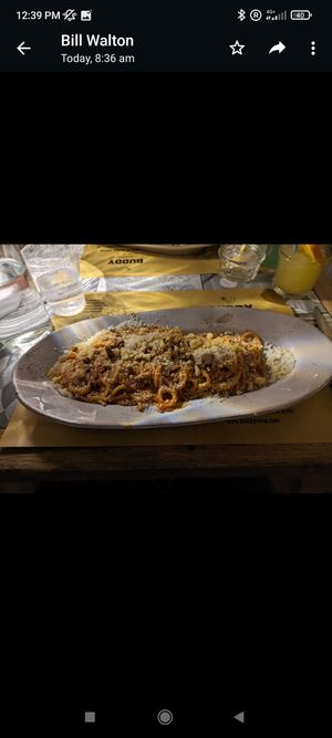 Ham tomato pasta at Buddy VEGGY in Rome