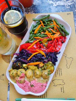 Lemon lentil balls at Buddy VEGGY in Rome