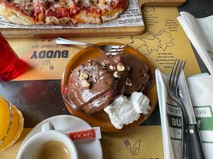 Vegan pancakes at Buddy VEGGY in Rome