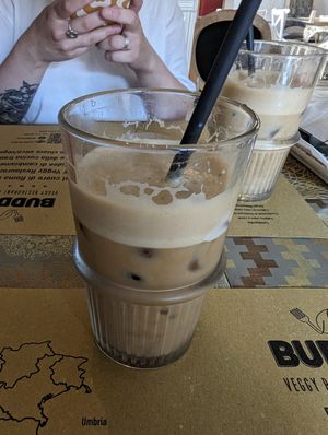Iced coffee with Oat Milk at Buddy VEGGY in Rome