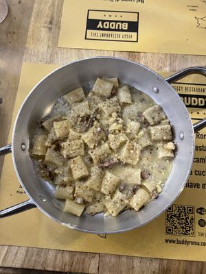 Vegan carbonara   at Buddy VEGGY in Rome