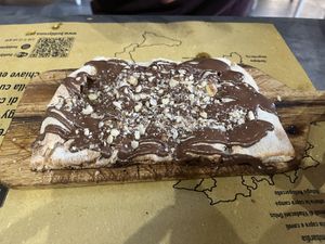 Chocolate dessert pizza  at Buddy VEGGY in Rome